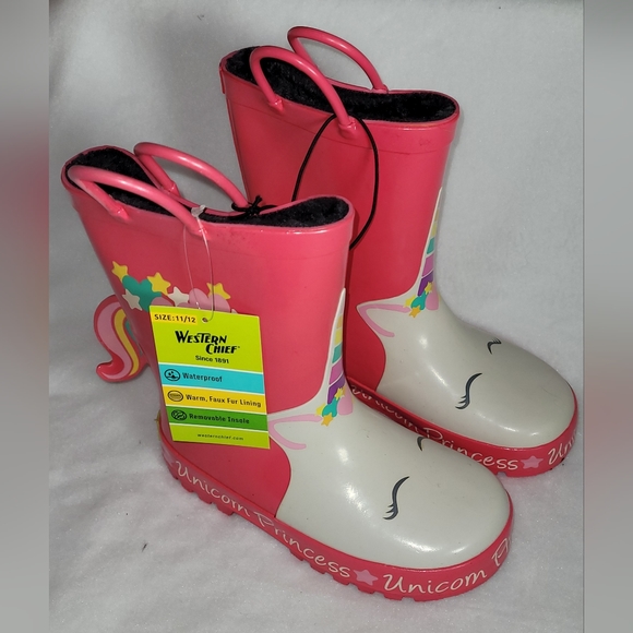 Western Chief Children’s Rain/Snow Boots (Unicorn) - Picture 3 of 5